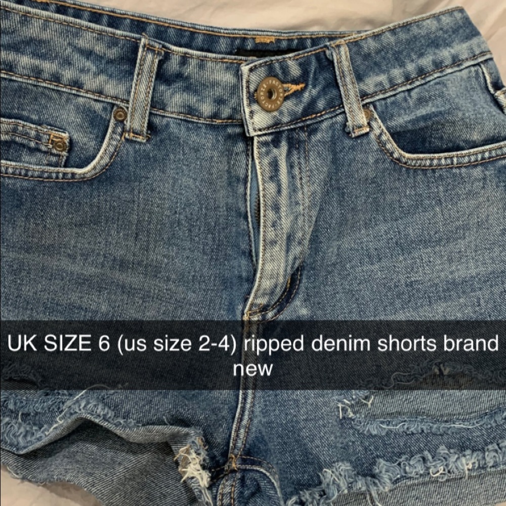 new ripped denim shorts